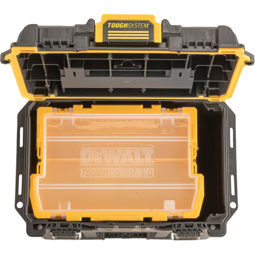 ToughSystem&reg; 2.0 Deep Compact Toolbox, 10" x 15-7/20" x 13-4/5", Black/Yellow Rideout Tool & Machine Inc.