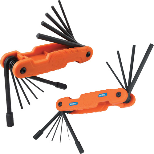 Pro Folding Hex Key Set, 21 Pcs., Metric & Imperial Rideout Tool & Machine Inc.