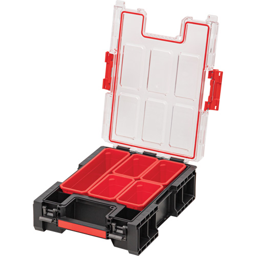 Organisateur moyen haut avec bacs Arx, 10-2/5" x 14-3/10" x 4-1/5", Noir Rideout Tool & Machine Inc.