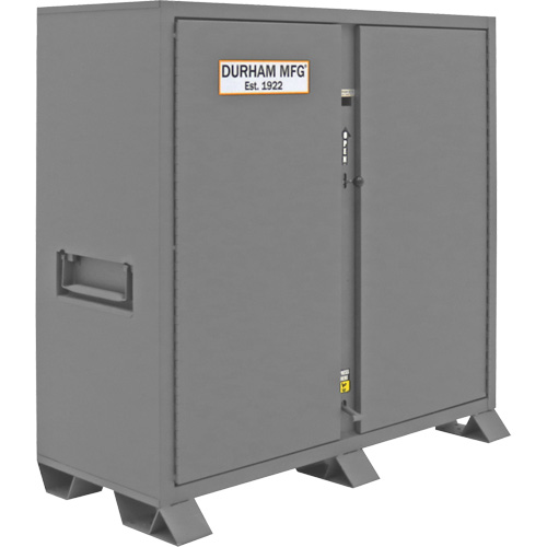 Jobsite Storage Cabinet, Steel, 47.5 Cubic Feet, Grey Rideout Tool & Machine Inc.