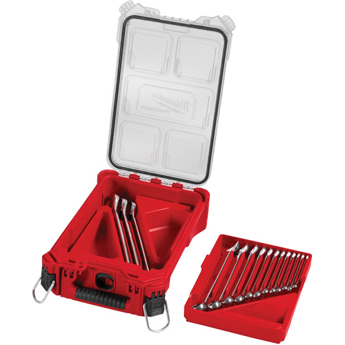 SAE Wrench Set with PackOut Compact Organizer, Combination, 15 Pieces, Imperial Rideout Tool & Machine Inc.
