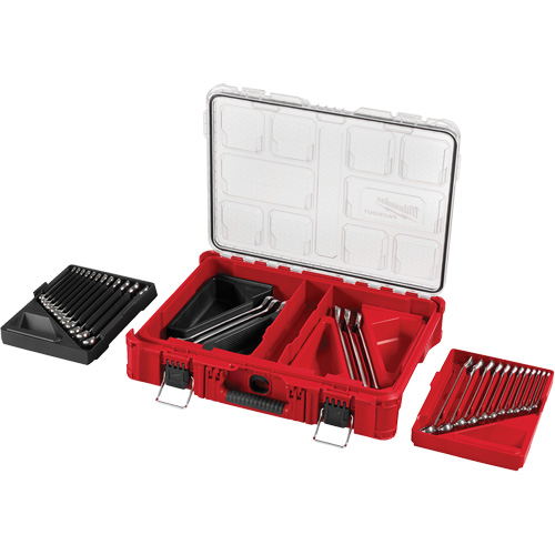 Wrench Set with PackOut Organizer, Combination, 30 Pieces, Imperial and Metric Rideout Tool & Machine Inc.