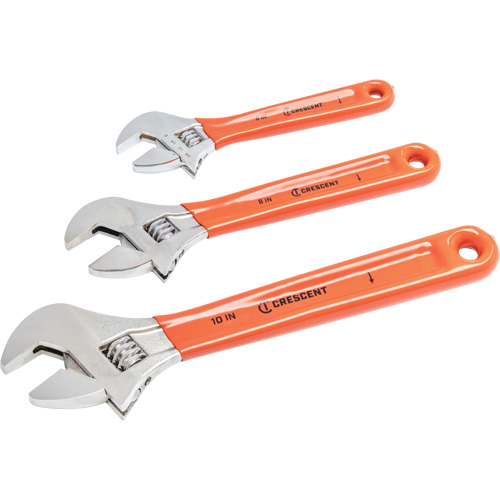 Jeu de cl&eacute;s &agrave; prise coussin&eacute;e, Ajustable, 3 morceaux Rideout Tool & Machine Inc.