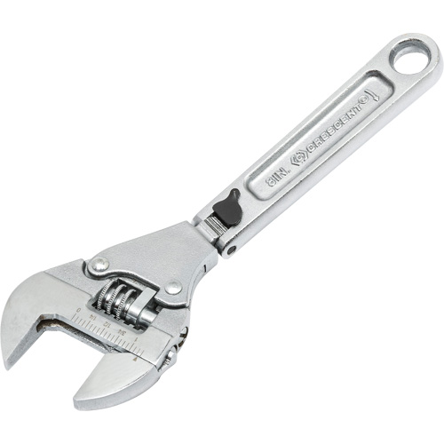 Cl&eacute; flexible &agrave; rochet ajustable, 8" lo, la max. 2-27/50", Chrome/Poli Rideout Tool & Machine Inc.