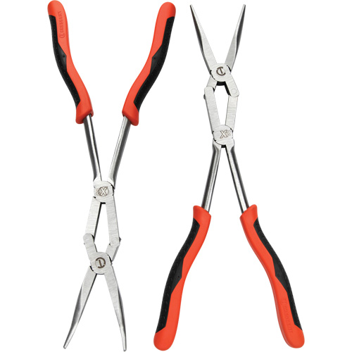 X2 Straight and Bent Long Nose Dual Material Plier Set, 2 Pieces Rideout Tool & Machine Inc.