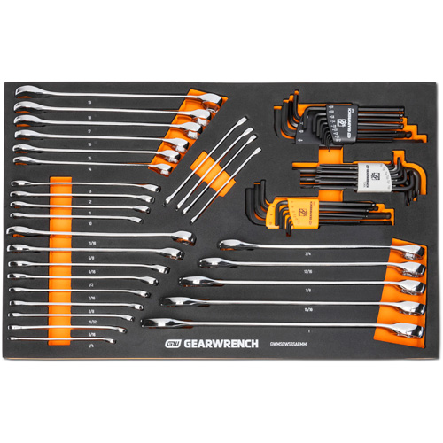 6-Point Combination Wrench and Hex Key Set in Foam Storage Tray Rideout Tool & Machine Inc.