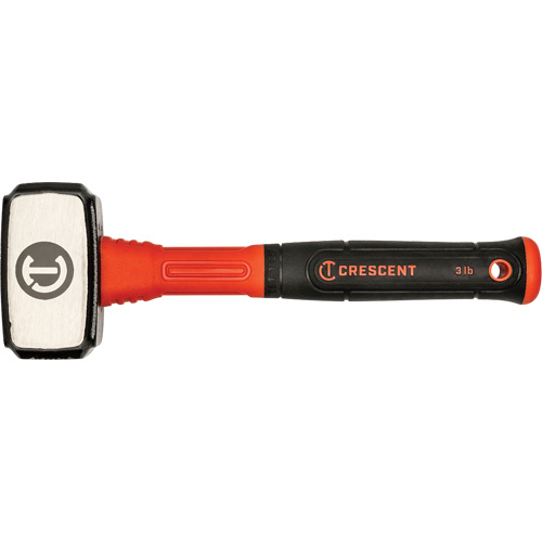 Drilling Hammer, 3 lbs., Fibreglass Handle, 4" L Rideout Tool & Machine Inc.