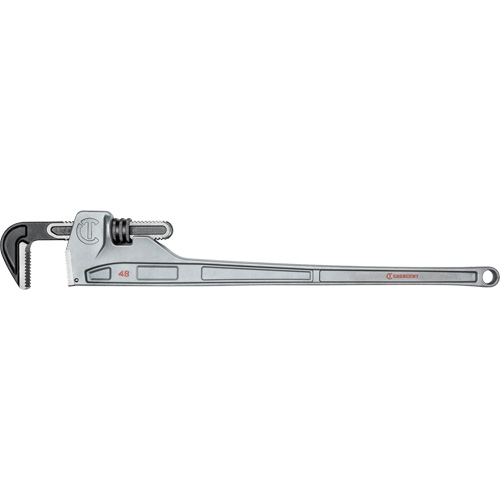 Cl&eacute; &agrave; tuyaux, Cap des m&acirc;choires 6", Longueur 48", Fini Rev&ecirc;tement en poudre, Prise Non-ergonomique Rideout Tool & Machine Inc.