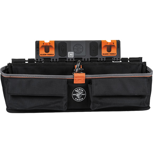 Module pour grande poche avec crochet en S Bucket Work Centre, Nylon, 3 pochettes, Noir/Orange Rideout Tool & Machine Inc.
