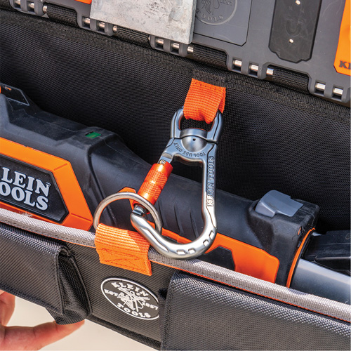 Module pour grande poche avec crochet en S Bucket Work Centre, Nylon, 3 pochettes, Noir/Orange Rideout Tool & Machine Inc.