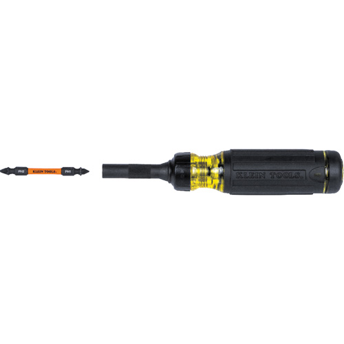 Tournevis &agrave; rochet multi-foret &agrave; zone de torsion et r&eacute;sistance nominale contre les chocs 15-en-1, 9-1/2" lo, Prise Coussin&eacute;e Rideout Tool & Machine Inc.