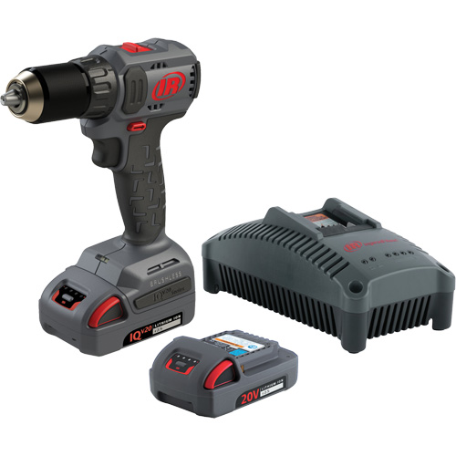 Cordless Compact Drill Driver Kit, Lithium-Ion, 20 V, 1/2" Chuck, 37 ft-lbs Torque Rideout Tool & Machine Inc.