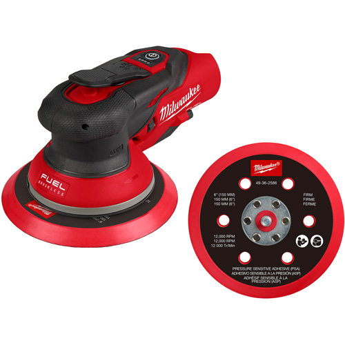 M12 FUEL 6" Random Orbital Sander, 6" Sand Paper, 12 V Rideout Tool & Machine Inc.