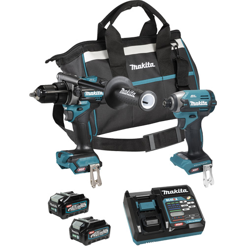 XGT Brushless 2-Tool Combo Kit, Lithium-Ion, 40 V Rideout Tool & Machine Inc.