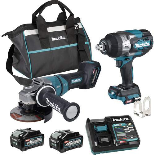 XGT Brushless 2-Tool Combo Kit, Lithium-Ion, 40 V Rideout Tool & Machine Inc.