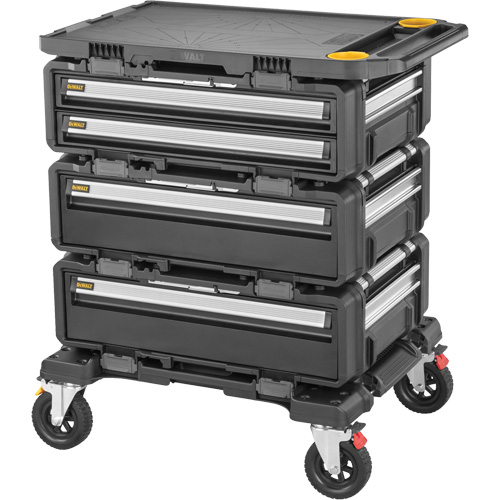 TOUGHSYSTEM&reg; 2.0 DXL 5-in-1 Modular Workstation, 34" x 25-4/5" x 39", Black/Yellow Rideout Tool & Machine Inc.