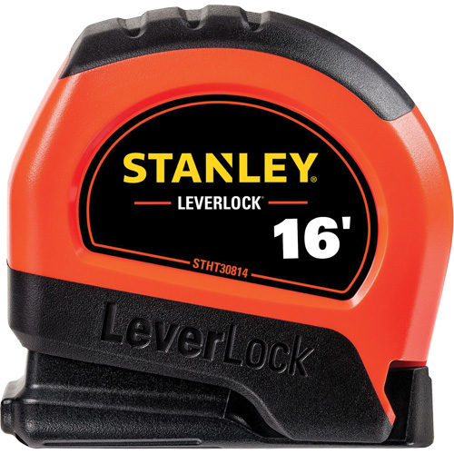 High-Visibility LEVERLOCK&reg; Tape Measure, 16', Imperial Graduations Rideout Tool & Machine Inc.