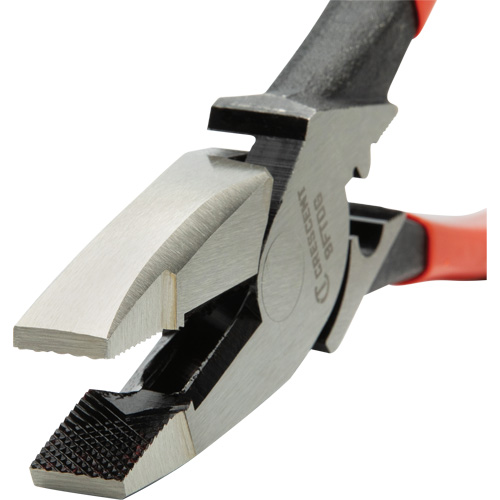 Pince &agrave; poign&eacute;e tremp&eacute;e de monteur de ligne pour ruban de tirage Rideout Tool & Machine Inc.