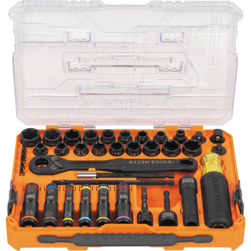 Jeu complet de douilles &agrave; chocs ouvertes & basculantes KNECT, 39 Mcx, Chocs Rideout Tool & Machine Inc.