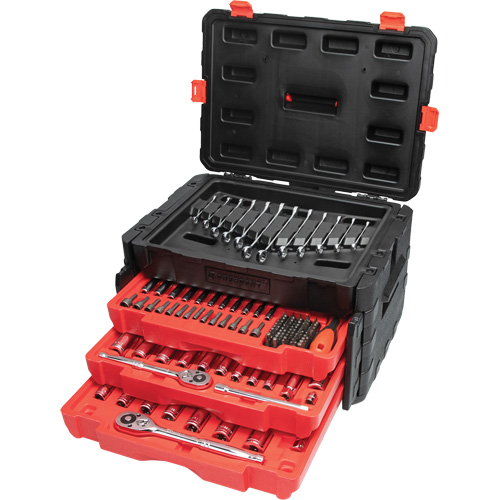 1/4", 3/8" & 1/2" Mechanics Hand Tool Set with 3-Drawer Storage Case Rideout Tool & Machine Inc.