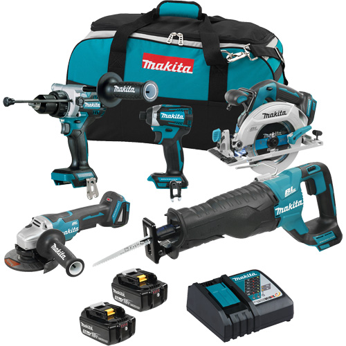 Ensemble de 5 outils sans balai 18V LXT, Lithium-ion, 18 V Rideout Tool & Machine Inc.