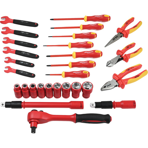 Insulated Tool Set, 1000 V, 28 Pcs Rideout Tool & Machine Inc.