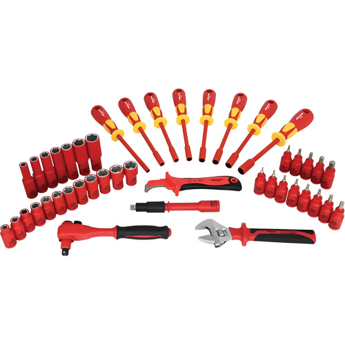 Insulated Socket & Tool Set, 44 Pcs Rideout Tool & Machine Inc.
