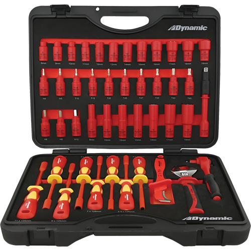 Insulated Socket & Tool Set, 44 Pcs Rideout Tool & Machine Inc.