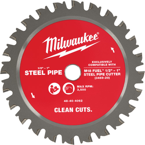 Lame de coupe pour tubes en acier Rideout Tool & Machine Inc.