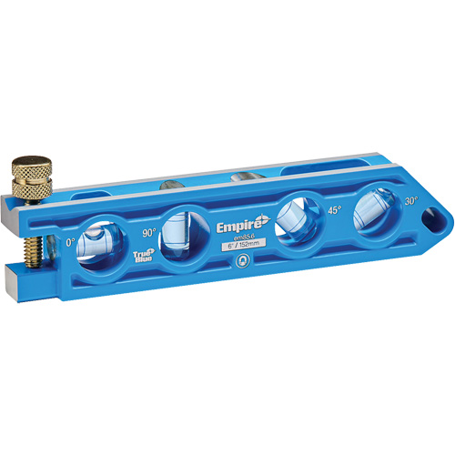 Niveau torpille moul&eacute; sous pression TRUE BLUE, 6" lo, Aluminium, 4 fioles Rideout Tool & Machine Inc.