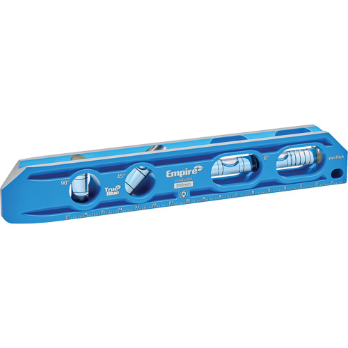 Niveau torpille moul&eacute; sous pression TRUE BLUE, 8" lo, Aluminium, 4 fioles, Magn&eacute;tique Rideout Tool & Machine Inc.