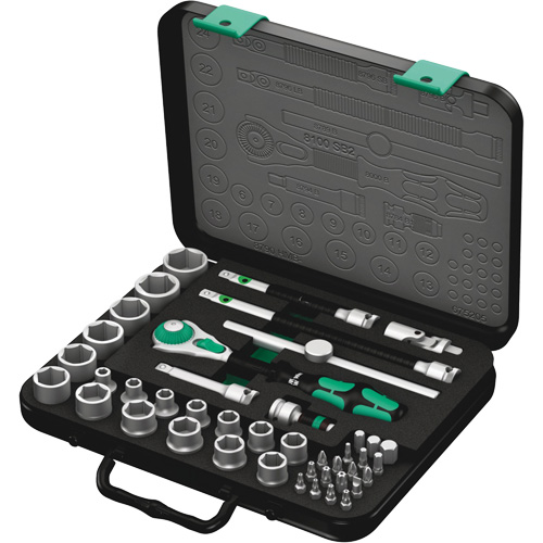 8100 SB 2 Zyklop Speed Ratchet Set, 43 Pcs, 3/8" Drive Size Rideout Tool & Machine Inc.