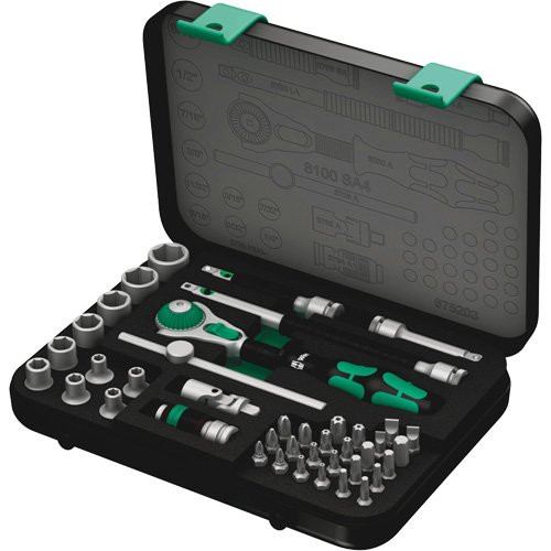 Jeu de cliquets rapides Zyklop 8100 SA 4, 41 Mcx, Prise de 1/4" Rideout Tool & Machine Inc.