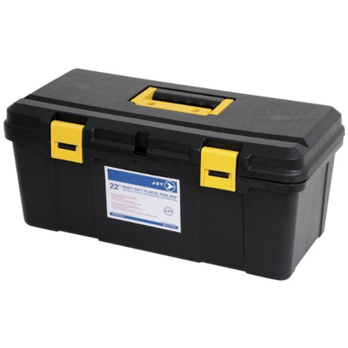 Coffre &agrave; outils portatif en plastique JPTB-22, 22" la x 10-1/4" p x 9-1/2" h, Noir Rideout Tool & Machine Inc.