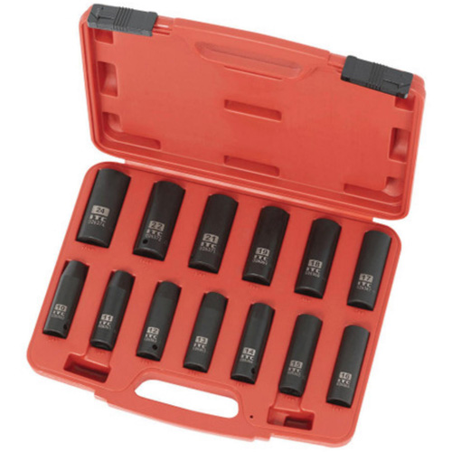 Jeu de douilles m&eacute;triques IPS-1312DM, 13 Mcx, Chocs, Prise de 1/2", Profond Rideout Tool & Machine Inc.