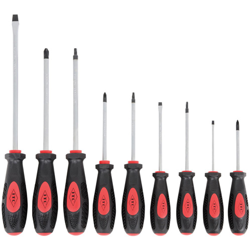Jeu de tournevis ergonomiques IESD-9S, 9 mcx, Magn&eacute;tique Rideout Tool & Machine Inc.
