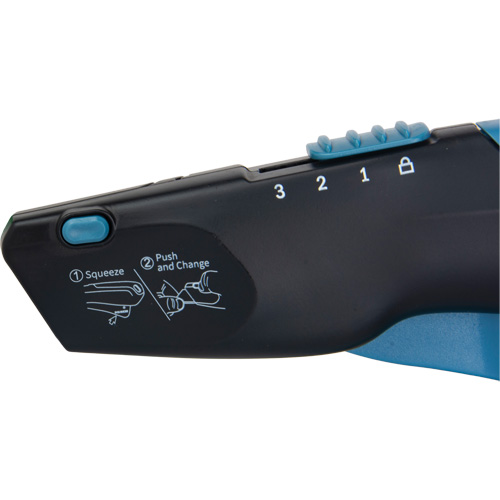 Couteau de s&eacute;curit&eacute; r&eacute;tractable , Acier inoxydable, Robuste, Prise en Plastique/Aluminium Rideout Tool & Machine Inc.