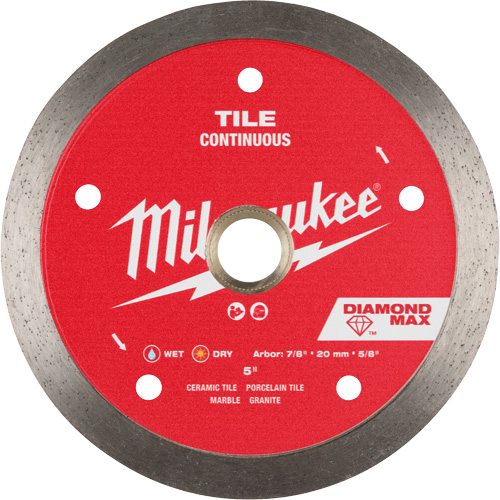 Lame diamant&eacute;e continue pour tuile DIAMOND MAX Rideout Tool & Machine Inc.