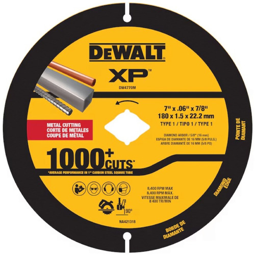Lame diamant&eacute;e XP pour m&eacute;tal pour meuleuses angulaires et scies circulaires Rideout Tool & Machine Inc.