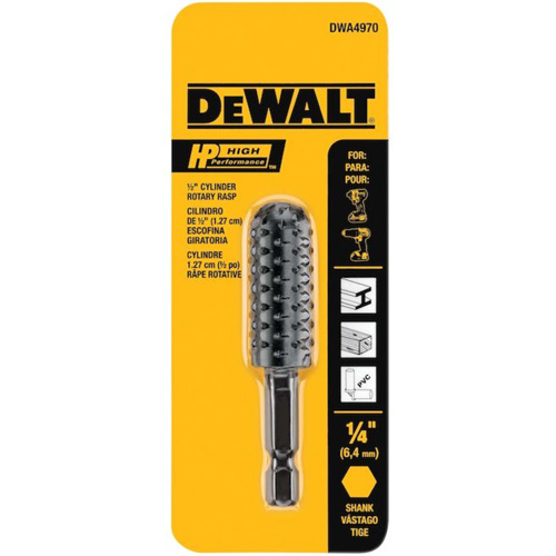 High Performance 1/2" Cylinder Rotary Rasp with 1/4" Hex Shank Rideout Tool & Machine Inc.