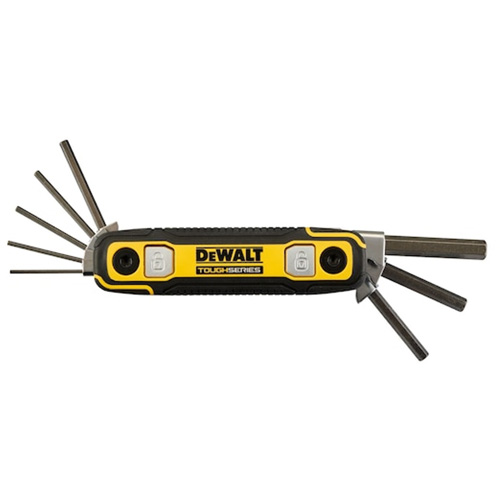 TOUGHSERIES Folding Locking Hex Key, 8 Pcs., Metric Rideout Tool & Machine Inc.