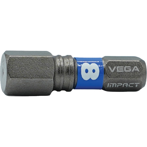 Impactech&reg; Insert Bit, Hex, 8 mm, 1/4" Drive Rideout Tool & Machine Inc.
