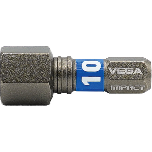 Embout Impactech, Hexagonale, 10 mm, Prise 1/4" Rideout Tool & Machine Inc.