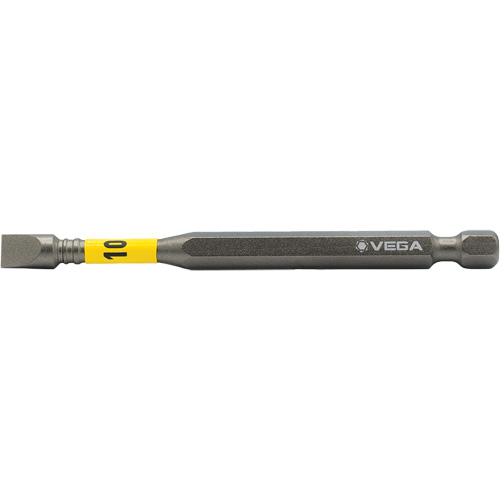 Embout pour outils &eacute;lectriques Impactech, Fente, Embout 10F-12R, Prise 1/4", Longueur 3-1/2" Rideout Tool & Machine Inc.