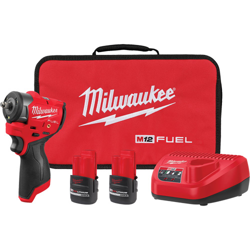 M12 FUEL Subcompact Impact Wrench with Friction Ring Kit, 12 V, 3/8" Socket Rideout Tool & Machine Inc.