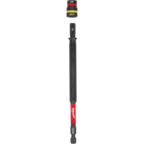 SHOCKWAVE Impact Duty 1/4” & 5/16” QUIK-CLEAR 2-in-1 Nut Driver, 1/4" Drive, 6" L, Magnetic Rideout Tool & Machine Inc.