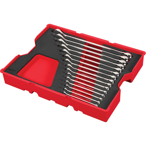 Jeu de cl&eacute;s SAE avec organisateur pour tiroirs PACKOUT, Combinaison, 15 morceaux, Imp&eacute;rial Rideout Tool & Machine Inc.