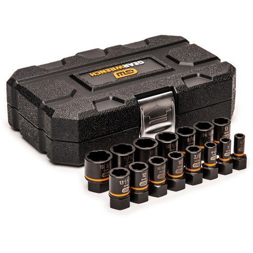 Jeu de douilles d'extraction Bolt Biter, 15 Mcx, Chocs, Prise de 1/4"/3/8" Rideout Tool & Machine Inc.