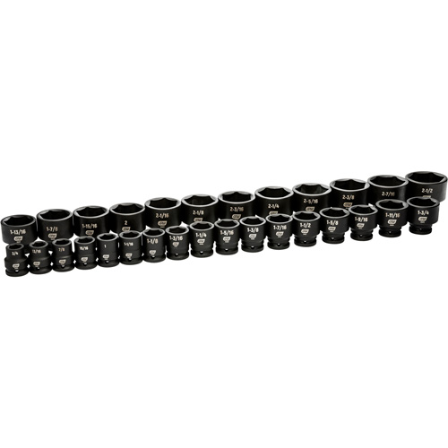 6 Point SAE Socket Set, 29 Pcs, Impact, 3/4" Drive Size Rideout Tool & Machine Inc.