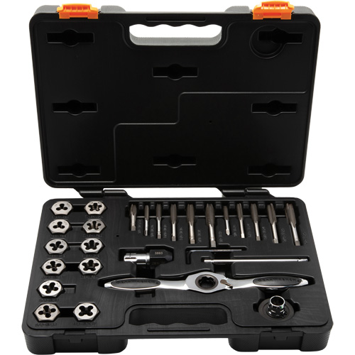 Jeu de tarauds et fili&egrave;res SAE &agrave; cliquet, 27 Morcea Rideout Tool & Machine Inc.